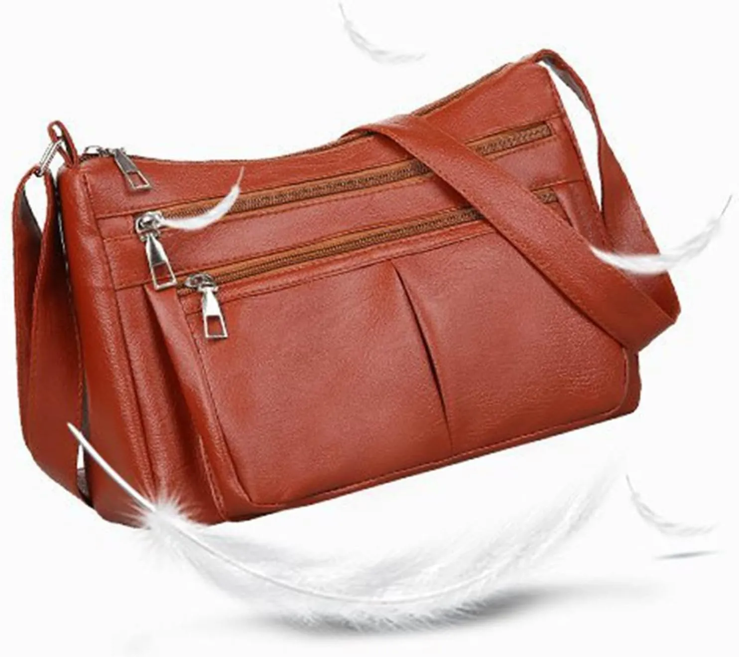 Women's Trendy Purses Vegan Leather Hobo Handbags Small Quilted Crossbody Bags for Women Womens Shoulder Purse(Red)