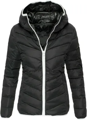 Womens Vests Outerwear Jacket Hooded Windproof Winter Coat with Recycled Insulation Down Jacket Coats with Pockets