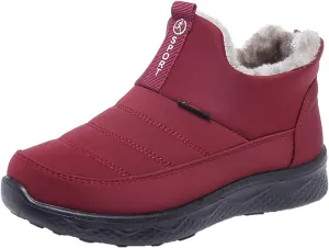 Womens Waterproof Winter Boots Wide Width Womens Winter Boots Wide Width Snow Boots for Women Wide Waterproof Womens Winter Snow Walking Shoes Botas Impermeables Para Mujer De Trabajo
