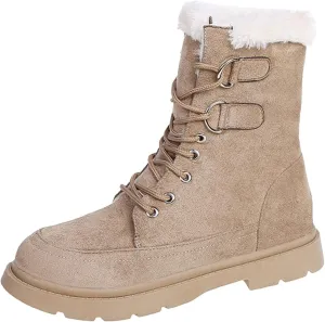 Women's Wide Width Waterproof Snow Boots Winter Walking Boots for Women Waterproof Wide Womens Winter Snow Boots Size 8 Winter Boot Women Slip on Botas Invierno Para Mujer Pie Ancho