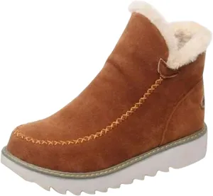 Womens Winter Boots Waterproof Wide Leg Women's Waterproof Boots Tall Winter Boots for Women 2023 No Heel Pink Winter Boots for Women Heels Warm Snow Boots for Women
