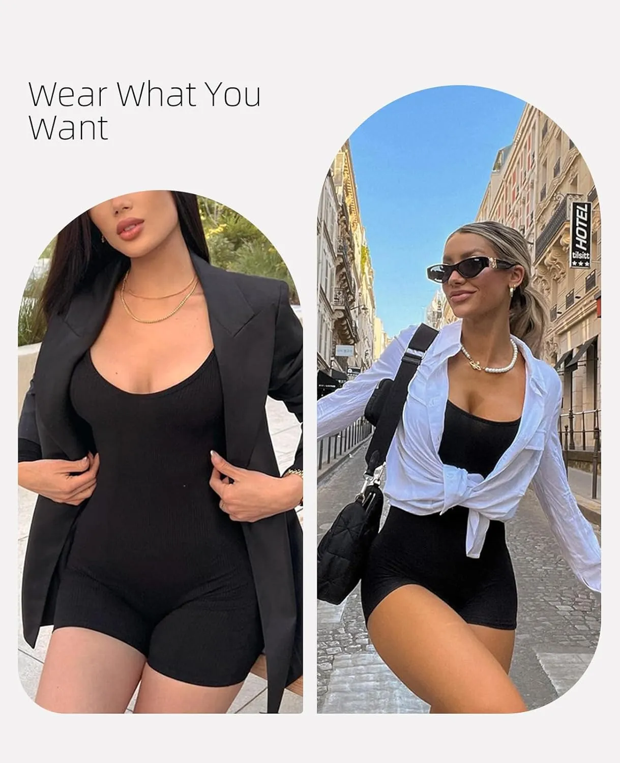 Workout Jumpsuits for Women Seamless One Piece Spaghetti Strap Yoga Shorts Rompers Sleeveless Outfits