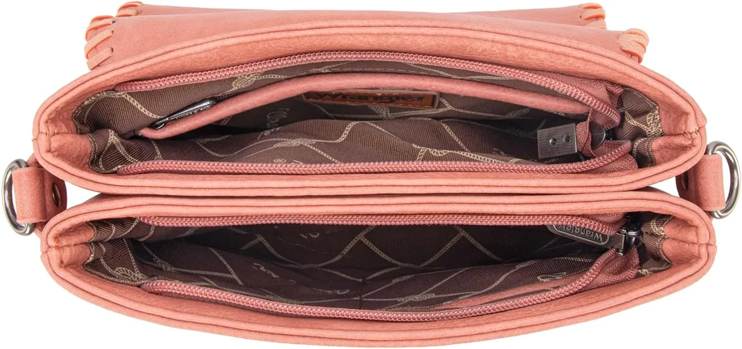 Wrangler Crossbody Bags for Women Vintage Hand Woven Shoulder Purse
