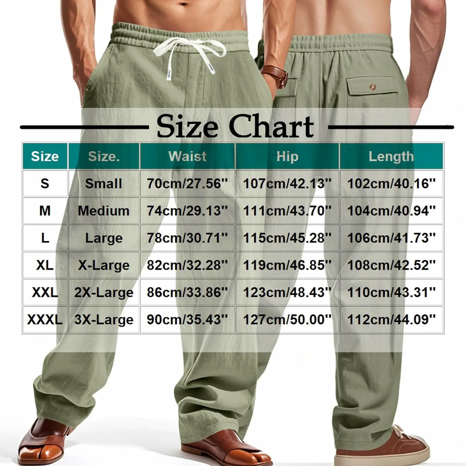 Xiaojmake Baggy Cotton Linen Sweatpants for Men Drawstring Lounge Trouser Pant Loose Fit Comfort Breathable Long Casual Pants