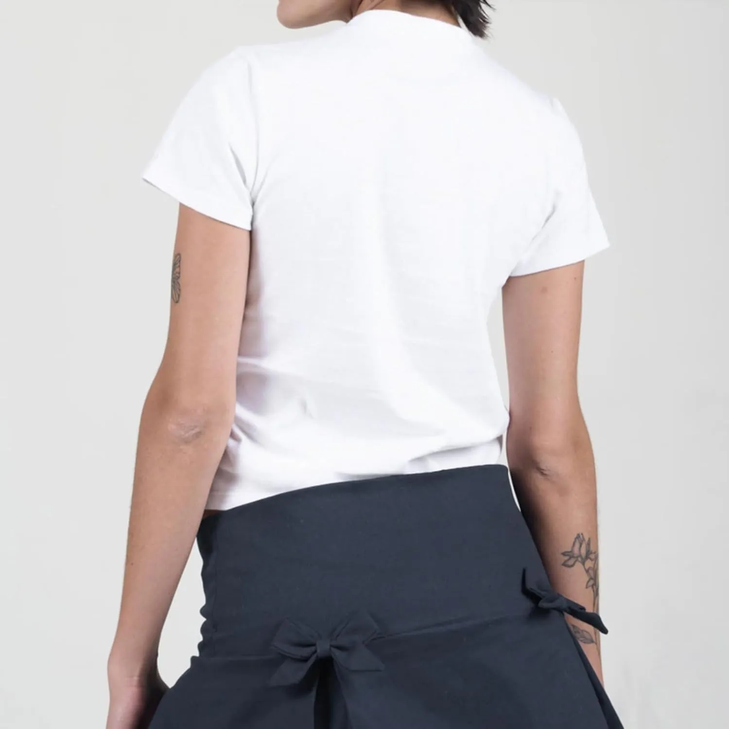 Y2K Baby Tees Women Short Sleeve Fitted Cropped Tops E Girl Funny Aesthetic Graphic T Shirt 2000s Summer Clohtes